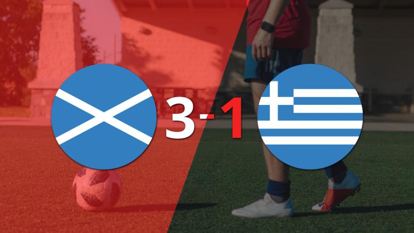Escocia da vuelta el marcador y triunfa 3 a 1 sobre Grecia