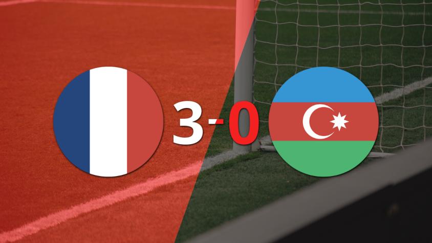Francia sentenció con goleada 3-0 a Azerbaiyán