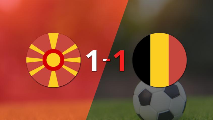 Macedonia del Norte saca agónico empate ante Bélgica con gol de Ezgjan Alioski