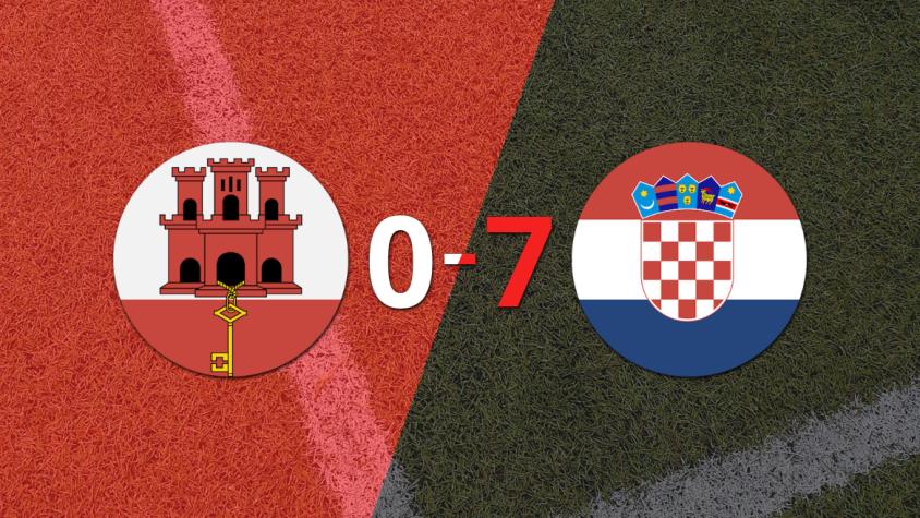 Croacia se impone con un marcador 7-0, con dobletes de Andrej Kramaric y Franjo Ivanovic