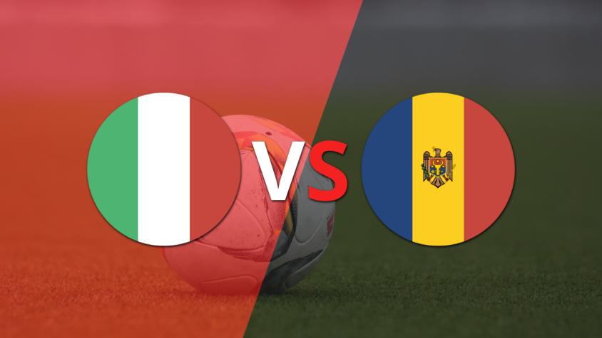 Terminó el primer tiempo con un marcador 1-0 a favor de Italia
