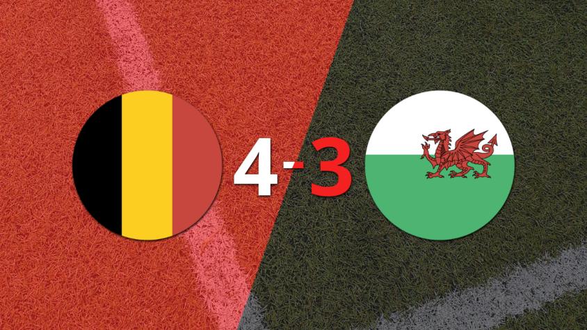 Bélgica se impone con autoridad a Gales por 4-3