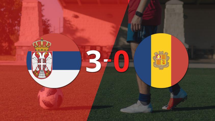 Aleksandar Mitrovic marcó un hat-trick en la goleada 3-0 de Serbia frente a Andorra