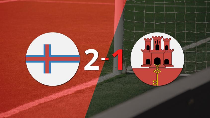 Islas Feroe lo dio vuelta ante Gibraltar y venció por 2 a 1 con gol agónico