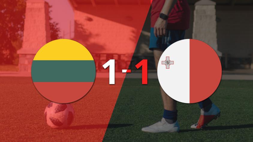 Empate agónico de Lituania ante Malta con un decisivo penal de Gvidas Gineitis