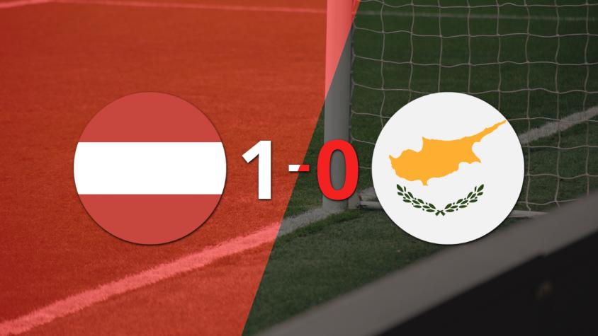 Chipre perdió 1-0 ante Austria por un penal