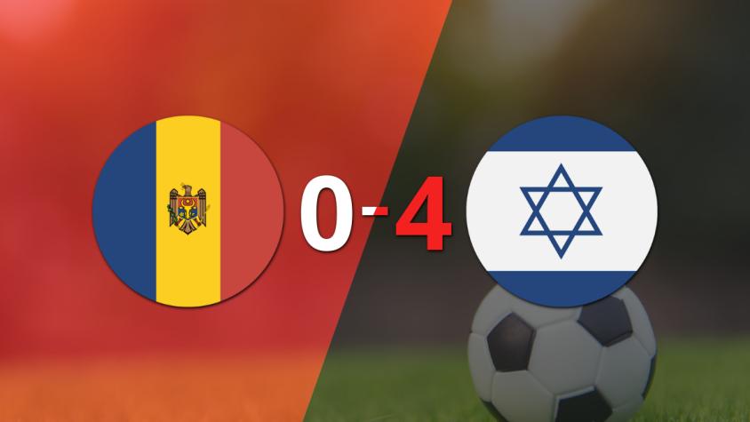 Un inspirado Israel propina una paliza a Moldavia con una goleada 4 a 0