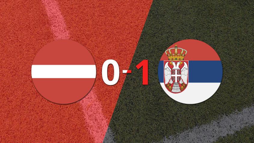 Con gol de Dusan Vlahovic, Serbia se impuso 1 a 0 ante Letonia