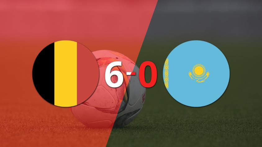 Kevin De Bruyne y Jeremy Doku se despachan con dobletes en la victoria 6-0 de Bélgica a Kazajistán