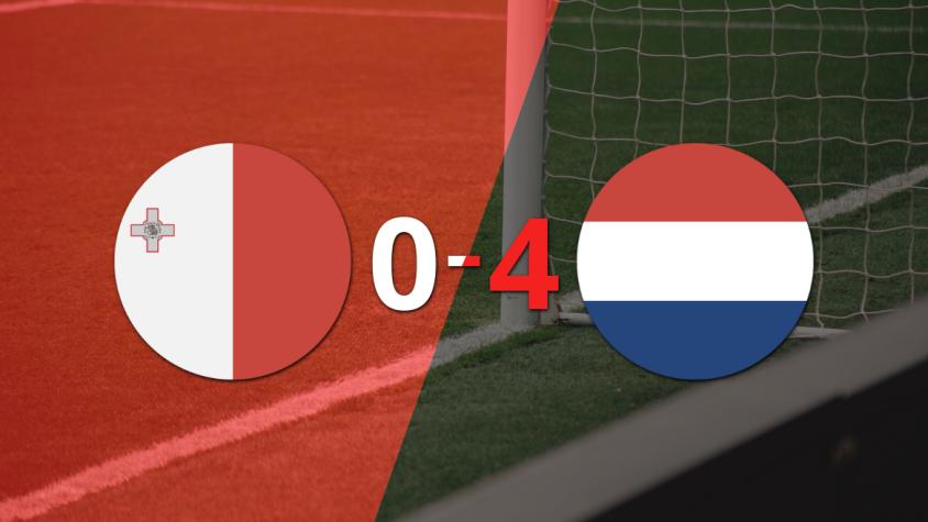 Países Bajos golea 4-0 a Malta y Cody Gakpo firma doblete