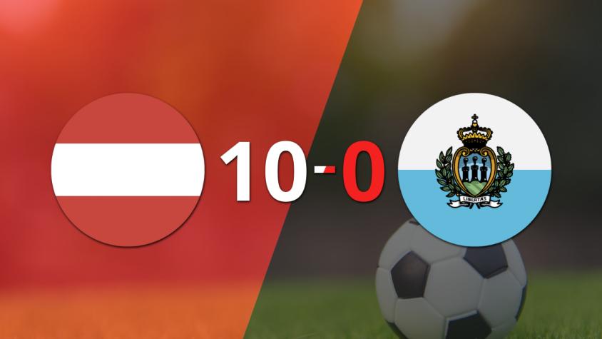 Marko Arnautovic deslumbra con un póker de goles en el triunfo 10-0 de Austria