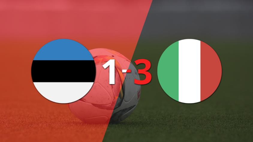 Estonia no pudo resistir el juego de Italia, que logró imponerse por 3 a 1 