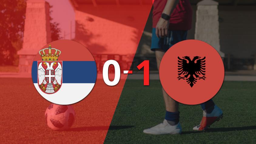 A Albania no le sobró nada, pero venció a Serbia por 1 a 0