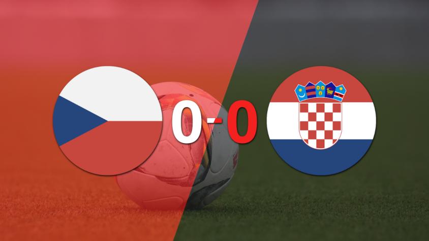 Cero a cero terminó el partido entre República Checa y Croacia