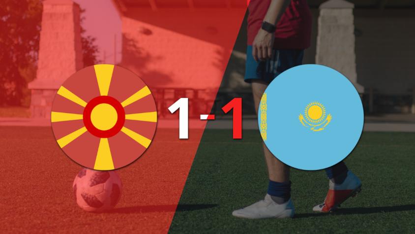Macedonia del Norte y Kazajistán se reparten los puntos y empatan 1-1