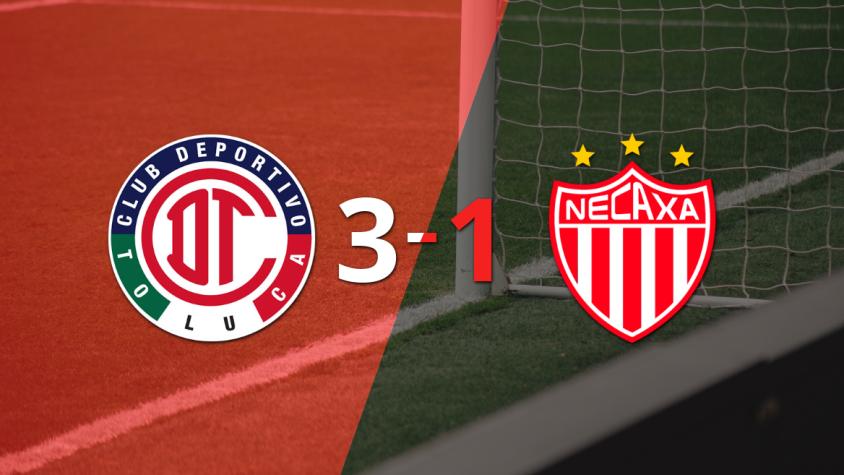 Toluca FC remonta el partido con Necaxa y sella el triunfo 3 a 1