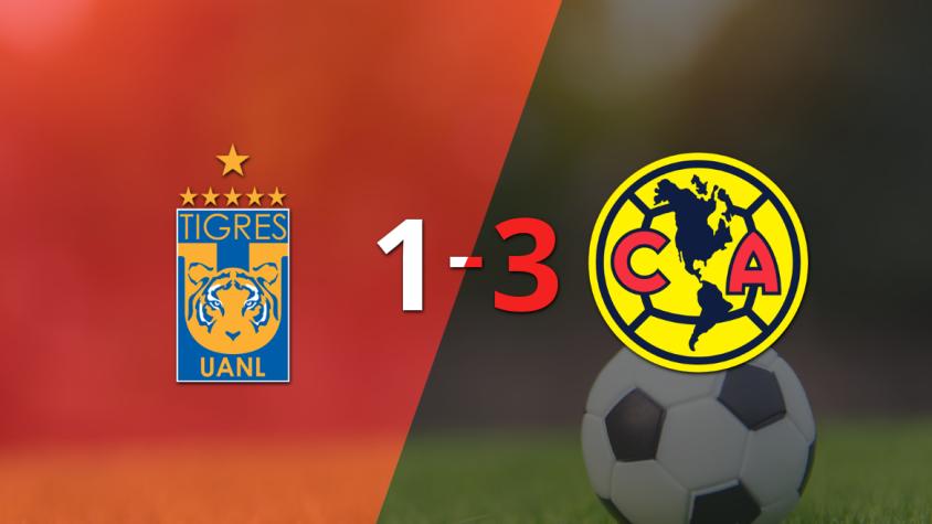 Doblete de Érick Sánchez guió el triunfo de Club América sobre Tigres