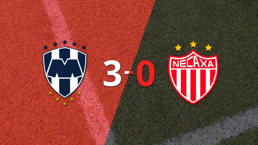 CF Monterrey liquidó con una goleada a Necaxa por 3 a 0