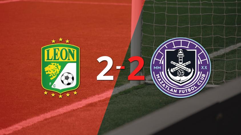 Con doblete de Anderson Duarte, Mazatlán sacó el empate ante León