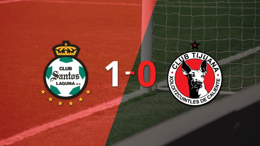Con un solo gol agónico, Santos Laguna derrotó a Tijuana en el estadio Corona