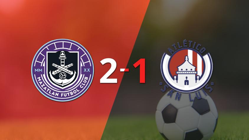 Mazatlán voltea el marcador y triunfa 2 a 1 ante Atl. de San Luis con gol agónico