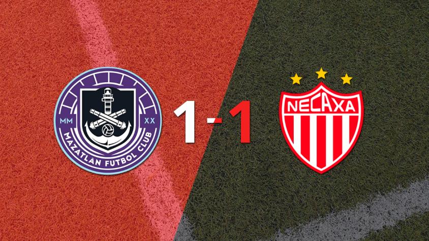 Sobre el final, Ricardo Monreal marcó el gol del empate entre Necaxa y Mazatlán