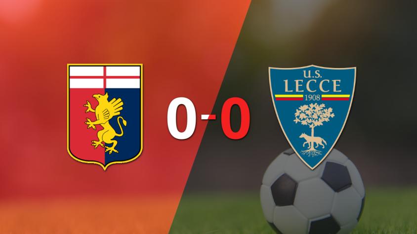 No hubo goles en el empate entre Genoa y Lecce en el arranque del torneo