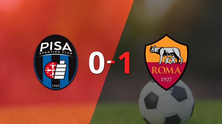 Roma logró la victoria por 1 a 0 ante Pisa