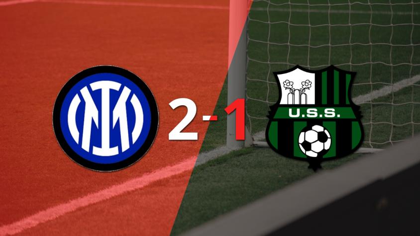 Victoria de Inter sobre Sassuolo por 2-1