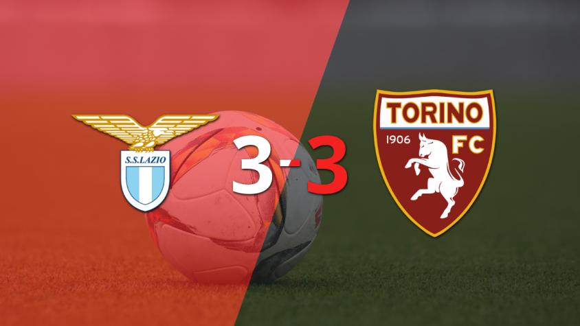 Los dos goles de Matteo Cancellieri no evitaron el empate entre Lazio y Torino