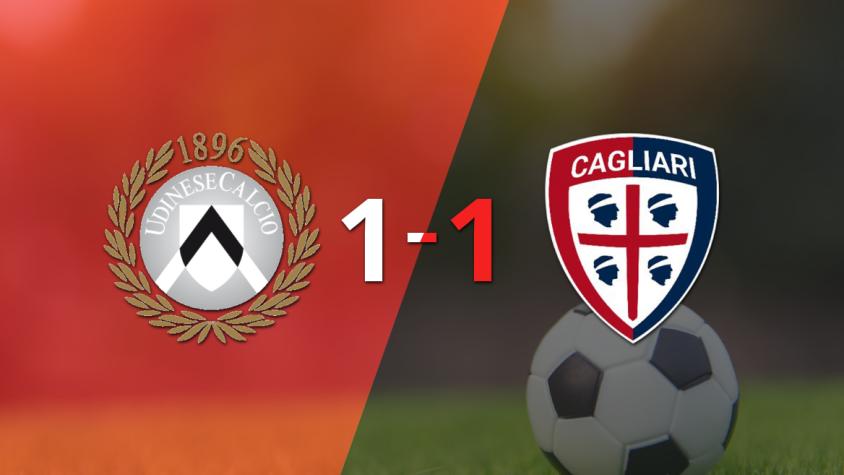 Empate a uno entre Udinese y Cagliari