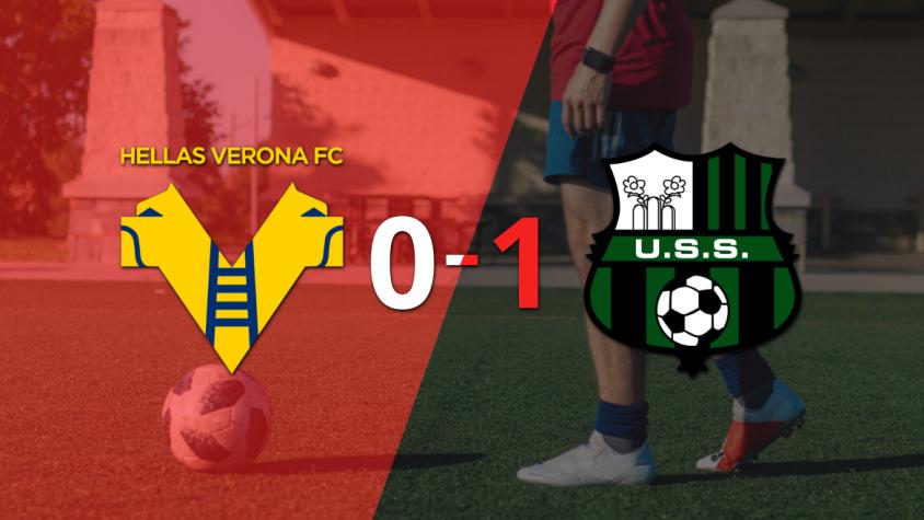 A Sassuolo no le sobró nada, pero venció a Hellas Verona por 1 a 0