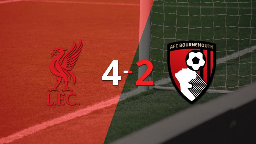 Bournemouth cayó ante Liverpool con un gol agónico, a pesar del doblete de Antoine Semenyo