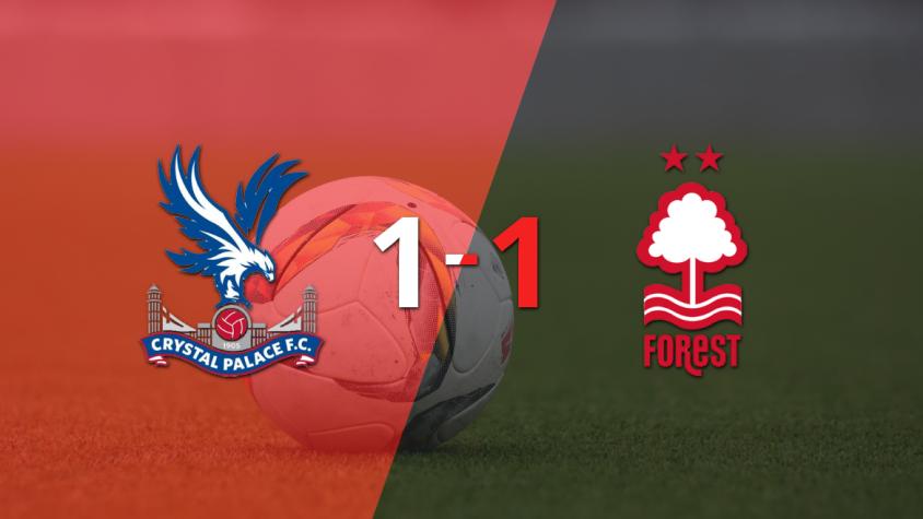 Reparto de puntos en el empate a uno entre Crystal Palace y Nottingham Forest