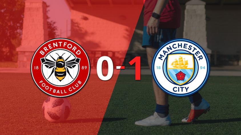 A Manchester City no le sobró nada, pero venció a Brentford por 1 a 0