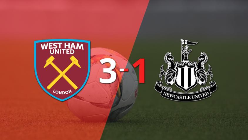 Sin muchas complicaciones, West Ham United venció 3-1 a Newcastle United