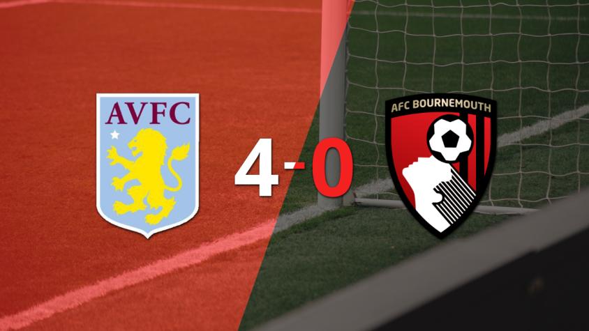 Tranquila victoria de Aston Villa por 4 a 0 frente a Bournemouth