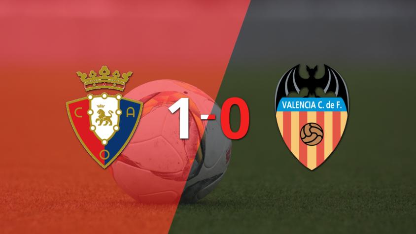 Osasuna venció a Valencia 1 a 0 en el estadio el Sadar