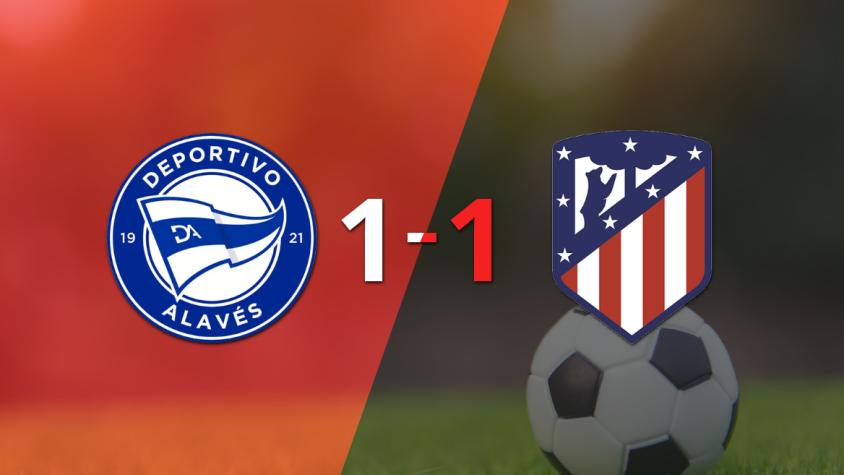 Empate a uno entre Alavés y Atlético de Madrid