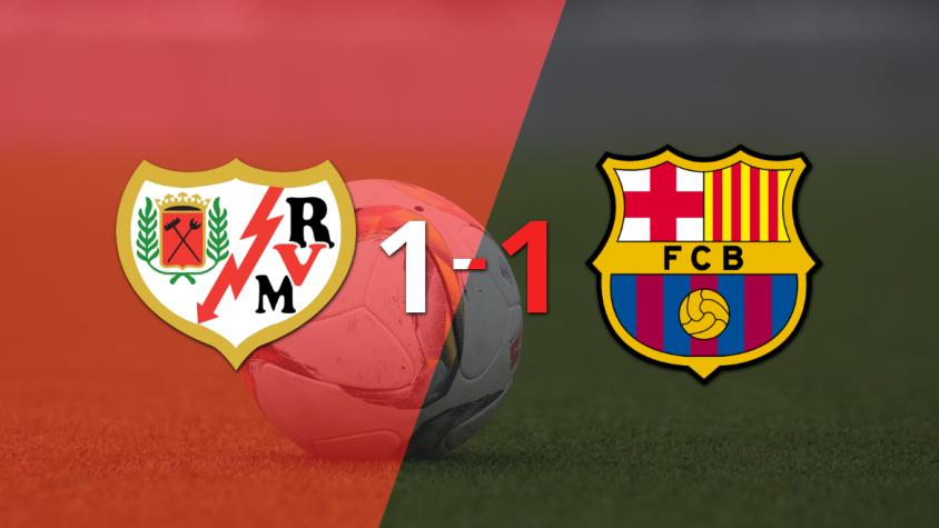 Rayo Vallecano y Barcelona igualaron 1 a 1