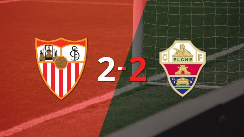 Vibrante 2-2 entre Sevilla y Elche