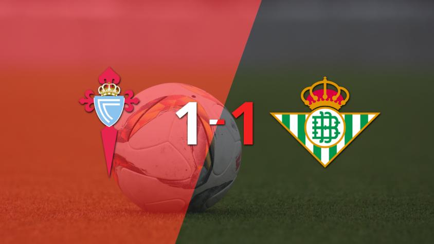 Celta y Betis igualaron 1 a 1