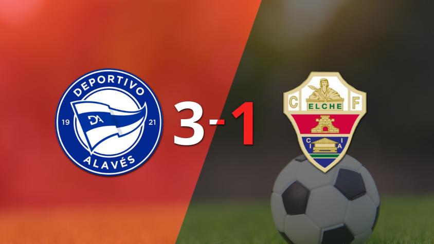 Alavés logró una victoria sólida ante Elche por 3 a 1