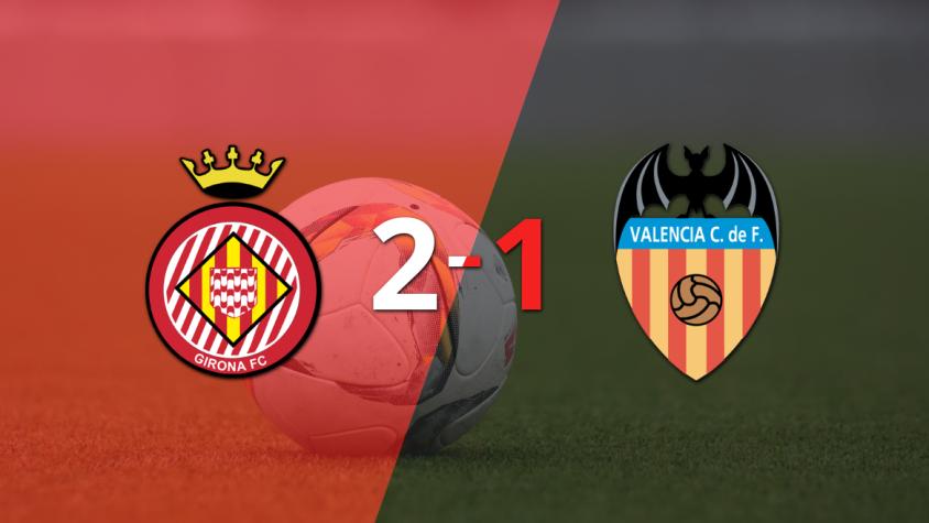 Girona consiguió una victoria por 2 a 1 ante Valencia