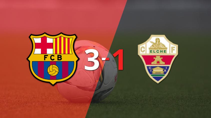 Barcelona fue más y venció por 3 a 1 a Elche