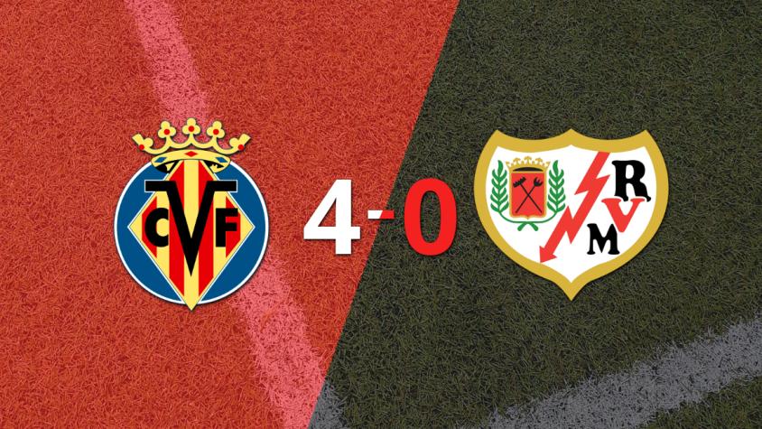 Rayo Vallecano sucumbe ante Villarreal en una goleada 4-0