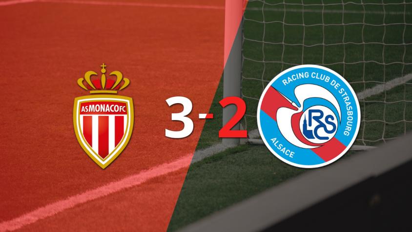 RC Strasbourg terminó cayendo derrotado con Mónaco 3 a 2 tras gol agónico