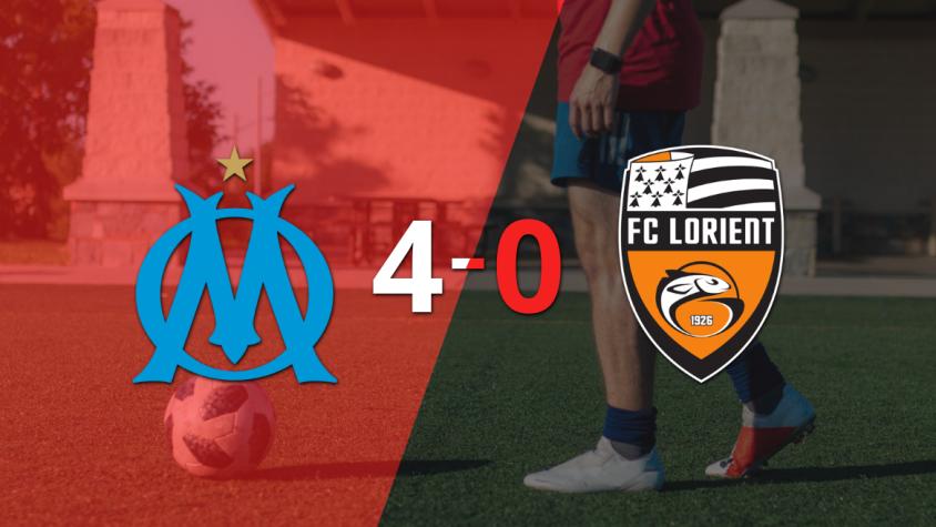 Olympique de Marsella golea 4-0 a Lorient