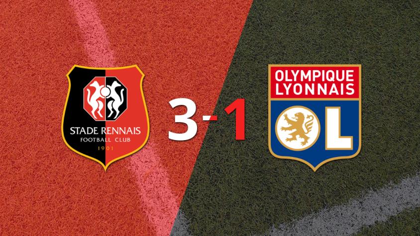 Stade Rennes superó por 3-1 a Olympique Lyon como local