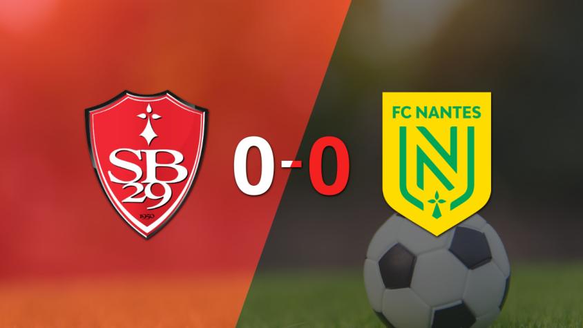 No hubo goles en el empate entre Stade Brestois y Nantes